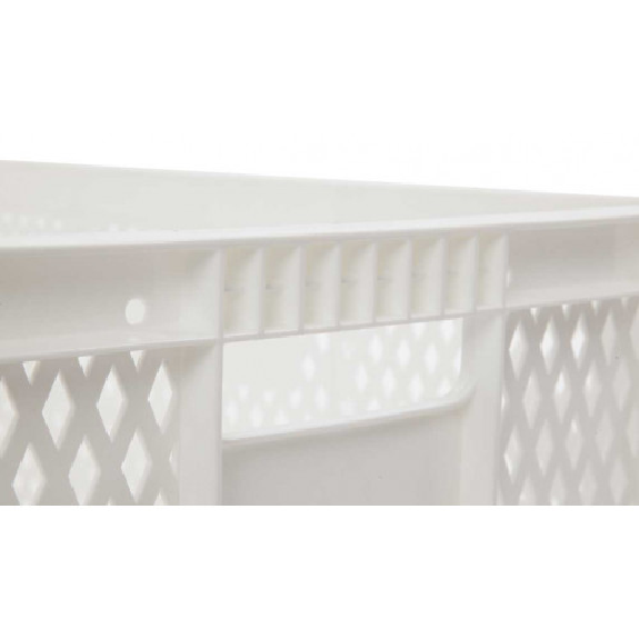 Bac europe ajouré 600x400x220 mm blanc Multiroir-Lire la description