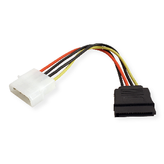 ROLINE Adapterkabel 4 pol. HDD / SATA, 0,15 m-Beschreibung lesen