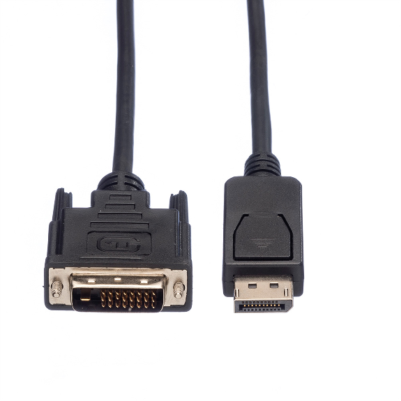 VALUE Câble DisplayPort DP M - DVI(24+1) M, LSOH, noir, 1 m-Lire la description
