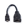 VALUE Câble HDMI High Speed avec Ethernet, HDMI F - Micro HDMI M, 0,15 m