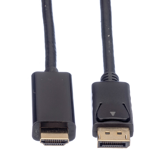 ROLINE Câble DisplayPort DP - UHDTV, M/M, noir, 2 m-Lire la description