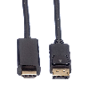 ROLINE Câble DisplayPort DP - UHDTV, M/M, noir, 2 m