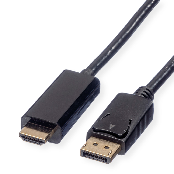 ROLINE Câble DisplayPort DP - UHDTV, M/M, noir, 2 m-Lire la description