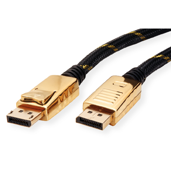 ROLINE GOLD Câble DisplayPort DP M - DP M, 3 m-Lire la description