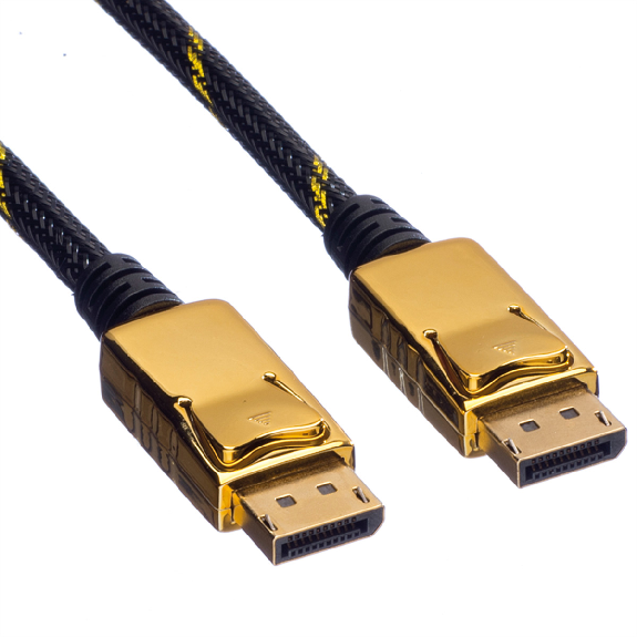 ROLINE GOLD Câble DisplayPort DP M - DP M, 3 m-Lire la description
