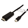 VALUE Mini DisplayPort Câble, Mini DP - HDTV, M/M, noir, 2 m