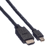 VALUE Mini DisplayPort Câble, Mini DP - HDTV, M/M, noir, 2 m