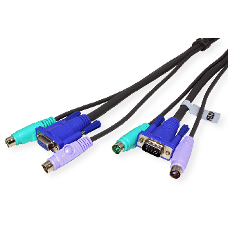 ATEN 2L-1010P/C Câble KVM standard PS/2, noir, 10 m-Lire la description