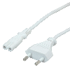 VALUE Cordon secteur bipolaire, blanc, 1,8 m VALUE Cordon secteur bipolaire, blanc, 1,8 m