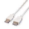 VALUE Câble USB 2.0 Type A-A, M/F, blanc, 1,8 m VALUE Câble USB 2.0 Type A-A, M/F, blanc, 1,8 m