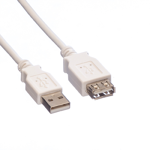 VALUE Câble USB 2.0 Type A-A, M/F, blanc, 1,8 m VALUE Câble USB 2.0 Type A-A, M/F, blanc, 1,8 m-Lire la description