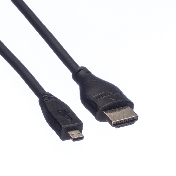 ROLINE Câble HDMI High Speed avec Ethernet, HDMI M - Micro HDMI M, 2 m ROLINE Câble HDMI High Speed avec Ethernet, HDMI M - Micro HDMI M, 2 m-Lire la description