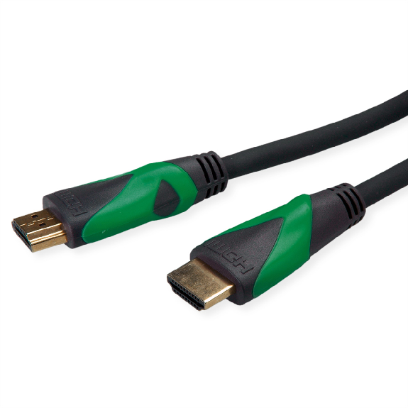 ROLINE GREEN ATC Câble HDMI avec Ethernet Ultra HD 8K, M/M, noir, 2 m-Lire la description