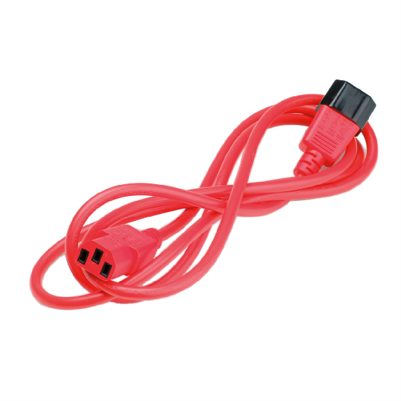 ROLINE Câble d'alimentation, IEC 320 C14 - C13, rouge, 1,8 m ROLINE Câble d'alimentation, IEC 320 C14 - C13, rouge, 1,8 m-Lire la description