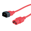 ROLINE Câble d'alimentation, IEC 320 C14 - C13, rouge, 1,8 m ROLINE Câble d'alimentation, IEC 320 C14 - C13, rouge, 1,8 m