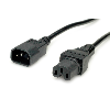 VALUE Câble IEC320/C14 M - C15 F, H05RN-F, noir, 1 m VALUE Câble IEC320/C14 M - C15 F, H05RN-F, noir, 1 m