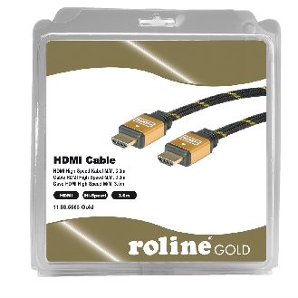 ROLINE GOLD HDMI High Speed Kabel, ST-ST, Retail Blister, 3 m-Beschreibung lesen