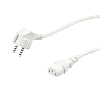 VALUE Câble d'alimentation, blanc, 1,8 m VALUE Câble d'alimentation, blanc, 1,8 m