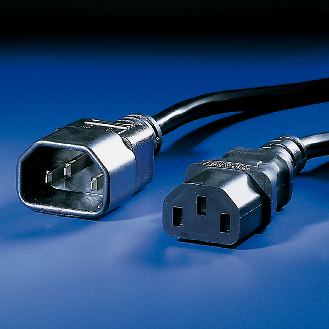 BACHMANN Kaltgeräte Kabel C13-C14, schwarz, 0,5 m-Beschreibung lesen