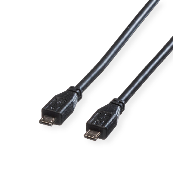 ROLINE Câble USB 2.0, Micro USB A mâle - Micro USB B mâle, 1,8m ROLINE Câble USB 2.0, Micro USB A mâle - Micro USB B mâle, 1,8m-Lire la description