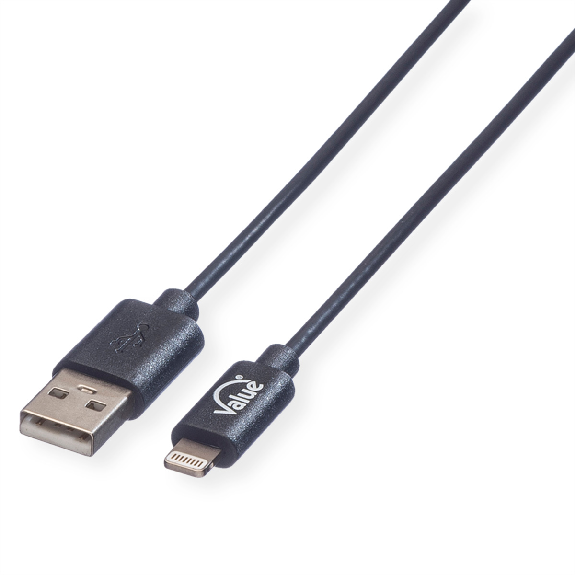 VALUE Câble de charge et synchronisation pour appareils à connecteur Lightning, 1,8 m-Lire la description