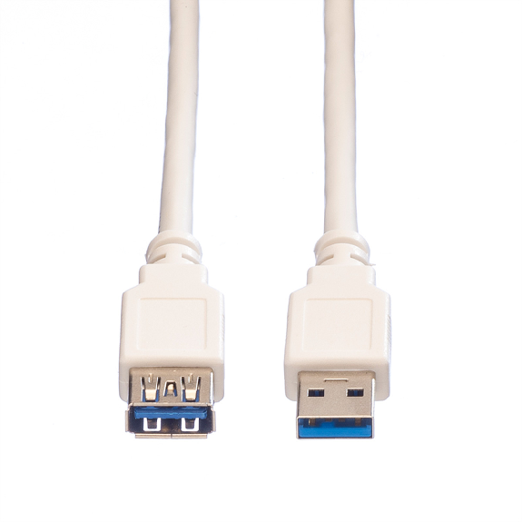 VALUE Câble USB 3.2 Gen 1 Type A-A, M/F, blanc, 1,8 m VALUE Câble USB 3.2 Gen 1 Type A-A, M/F, blanc, 1,8 m-Lire la description