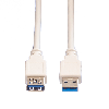 VALUE Câble USB 3.2 Gen 1 Type A-A, M/F, blanc, 1,8 m VALUE Câble USB 3.2 Gen 1 Type A-A, M/F, blanc, 1,8 m