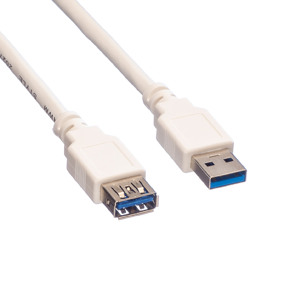 VALUE Câble USB 3.2 Gen 1 Type A-A, M/F, blanc, 1,8 m VALUE Câble USB 3.2 Gen 1 Type A-A, M/F, blanc, 1,8 m-Lire la description