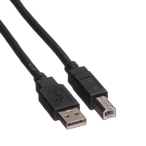 ROLINE GREEN USB 2.0 Kabel, Typ A-B, schwarz, 0,8 m-Beschreibung lesen