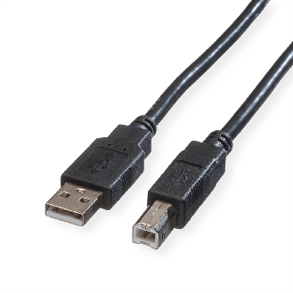 ROLINE GREEN USB 2.0 Kabel, Typ A-B, schwarz, 0,8 m-Beschreibung lesen