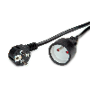 VALUE Câble prolongateur, prise type UTE, noir, 5 m VALUE Câble prolongateur, prise type UTE, noir, 5 m