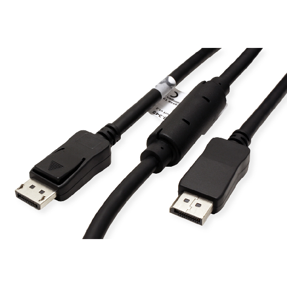 VALUE DisplayPort Kabel, v1.2, aktiv, ST/ST, 15 m-Beschreibung lesen
