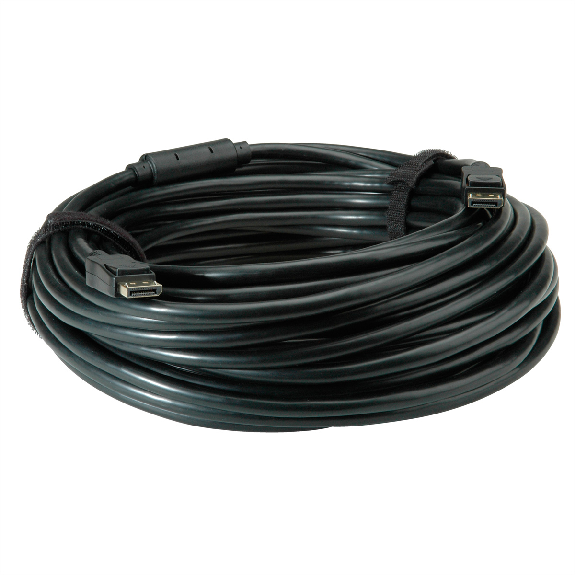 VALUE DisplayPort Kabel, v1.2, aktiv, ST/ST, 15 m-Beschreibung lesen