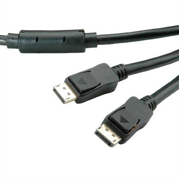 VALUE DisplayPort Kabel, v1.2, aktiv, ST/ST, 15 m-Beschreibung lesen