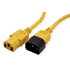 ROLINE Câble d'alimentation, IEC 320 C14 - C13, jaune, 1,8 m ROLINE Câble d'alimentation, IEC 320 C14 - C13, jaune, 1,8 m