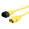 ROLINE Câble d'alimentation, IEC 320 C14 - C13, jaune, 1,8 m ROLINE Câble d'alimentation, IEC 320 C14 - C13, jaune, 1,8 m