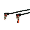 ROLINE USB 2.0 Kabel, Typ-C - Typ-A, ST/ST, 360° Rotation, schwarz / rot, 2 m