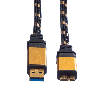 ROLINE GOLD USB 3.2 Gen 1 Kabel, USB A - Micro B, ST/ST, 2 m