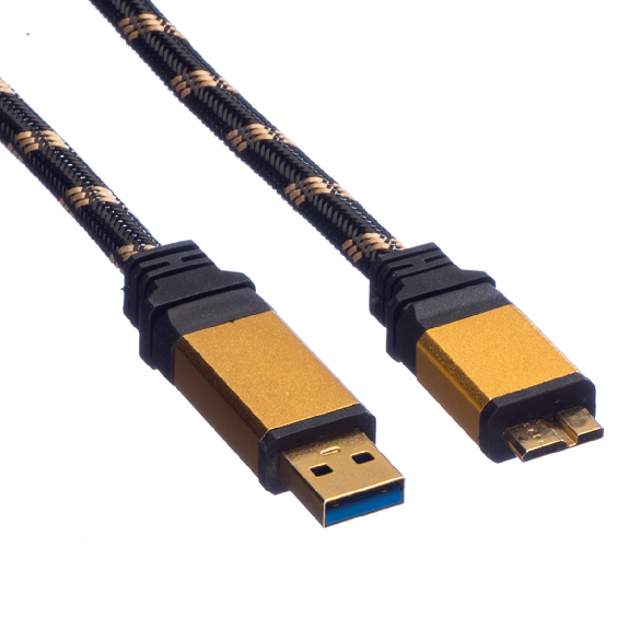 ROLINE GOLD USB 3.2 Gen 1 Kabel, USB A - Micro B, ST/ST, 2 m-Beschreibung lesen