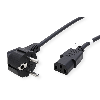 ROLINE GREEN Netzkabel, gerade IEC-Buchse, schwarz, 0,8 m ROLINE GREEN Netzkabel, gerade IEC-Buchse, schwarz, 0,8 m
