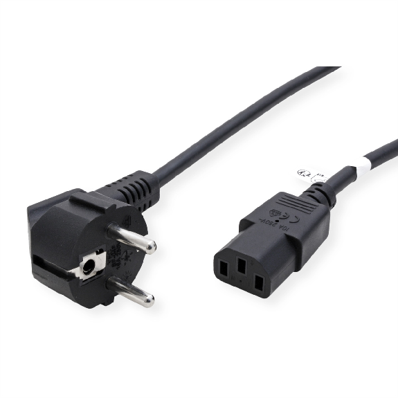 ROLINE GREEN Netzkabel, gerade IEC-Buchse, schwarz, 0,8 m ROLINE GREEN Netzkabel, gerade IEC-Buchse, schwarz, 0,8 m-Beschreibung lesen