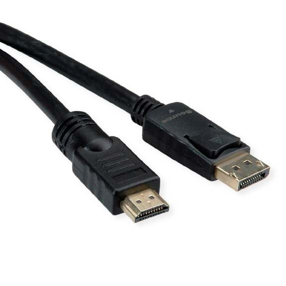 ROLINE Câble DisplayPort DP - UHDTV, M/M, noir, 7,5 m-Lire la description