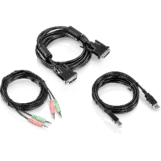 TRENDnet TK-CD10 Kit de câble KVM Audio, USB, DVI-I, 3m-Lire la description