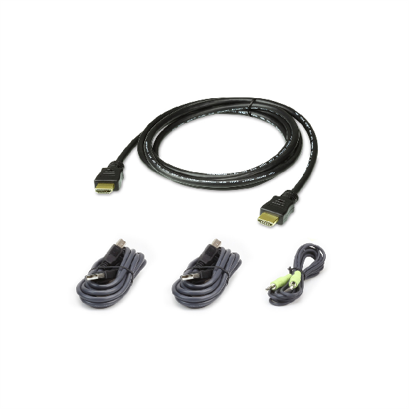 ATEN 2L-7D02UHX4 Kit de câbles KVM sécurisé HDMI USB ATEN 2L-7D02UHX4 Kit de câbles KVM sécurisé HDMI USB-Lire la description
