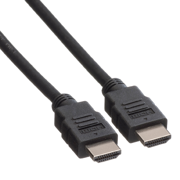 ROLINE Câble HDMI High Speed avec Ethernet, LSOH, noir, 2 m-Lire la description