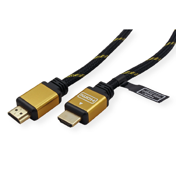 ROLINE GOLD Câble HDMI High Speed avec Ethernet, M-M, 15 m-Lire la description