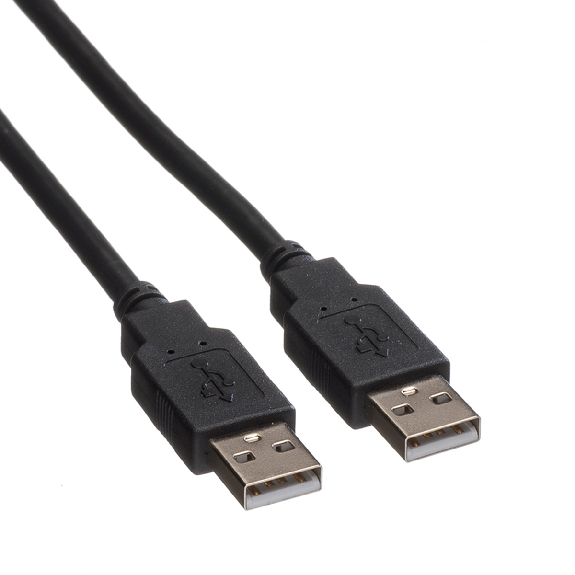 ROLINE Câble USB 2.0 Type A-A, noir, 1,8 m-Lire la description