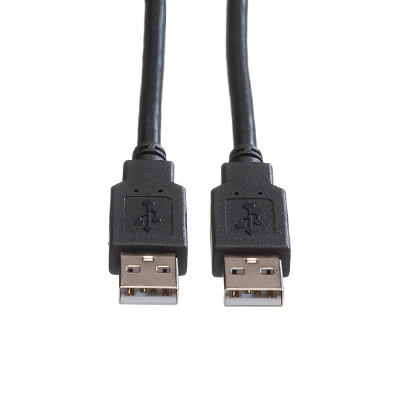 ROLINE Câble USB 2.0 Type A-A, noir, 1,8 m-Lire la description