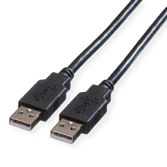 ROLINE Câble USB 2.0 Type A-A, noir, 1,8 m-Lire la description