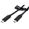 VALUE Câble USB4 Gen3x2, CC, M/M, 100W, noir, 0,8 m